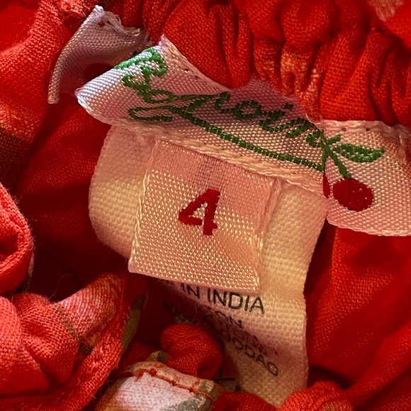 Bonpoint Orange Polka Dot Tank Dress - Picture 3 of 4